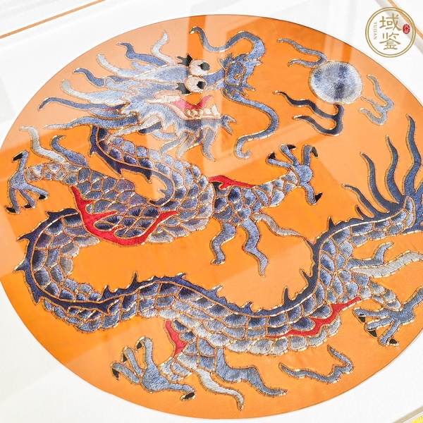 古玩雜項(xiàng)刺繡團(tuán)龍真品鑒賞圖