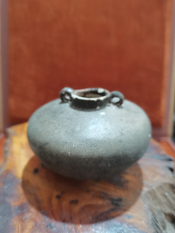古玩陶瓷宋末元初吉州窯系雙系水盂拍賣,當(dāng)前價(jià)格2800元