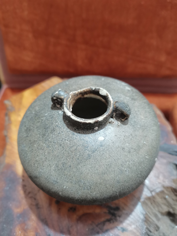 古玩陶瓷宋末元初吉州窯系雙系水盂拍賣,當(dāng)前價(jià)格2800元