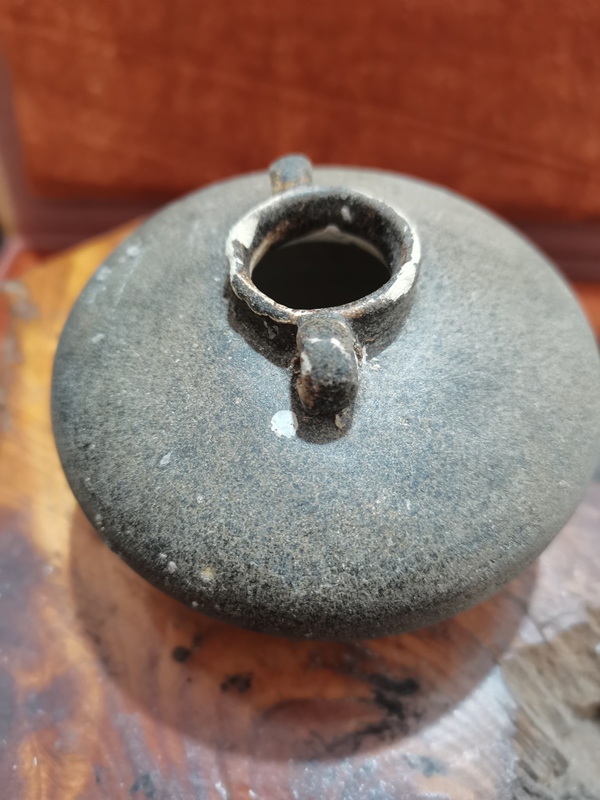 古玩陶瓷宋末元初吉州窯系雙系水盂拍賣,當(dāng)前價(jià)格2800元