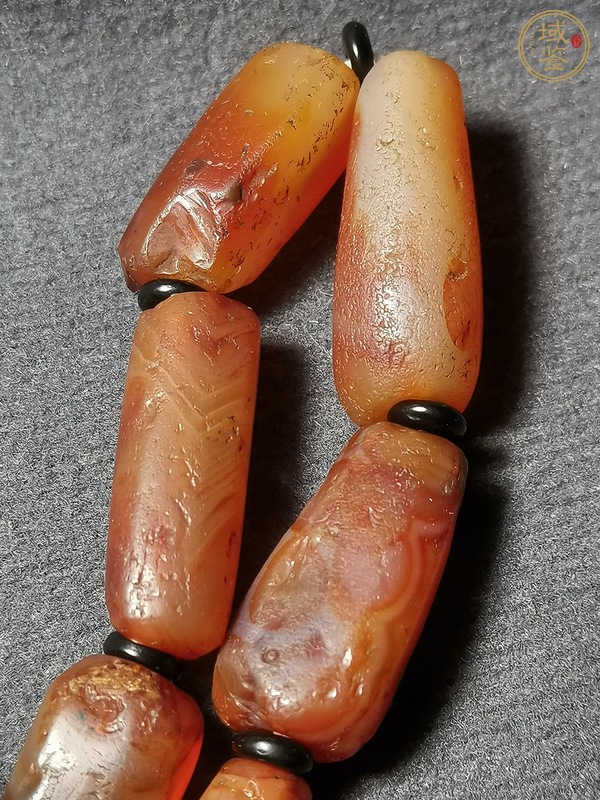 古玩玉器清·瑪瑙手串真品鑒賞圖