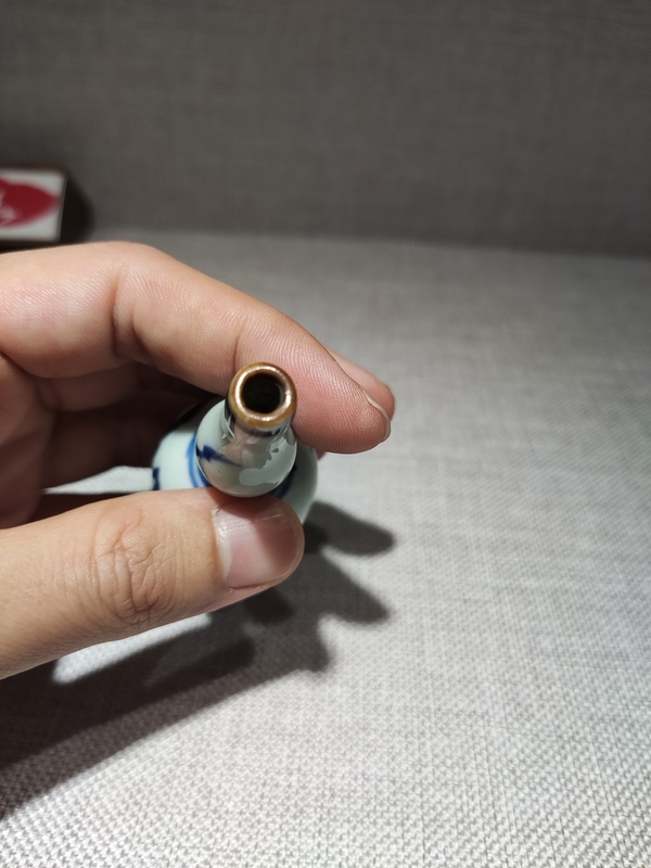 古玩陶瓷康熙青花花卉紋小葫蘆瓶拍賣，當前價格1800元
