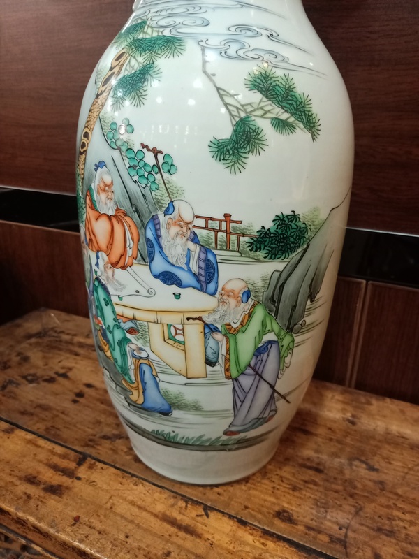 古玩陶瓷香山五老粉彩大瓶拍賣,當前價格12999元