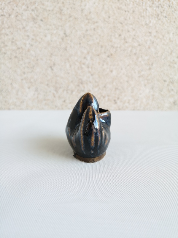 古玩陶瓷清代磁州窯系黑釉筆山拍賣,當前價格680元