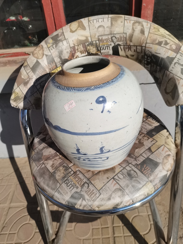古玩陶瓷乾隆亭臺樓閣山水罐帶大號。有蓋子漂亮的很。拍賣,當前價格3555元
