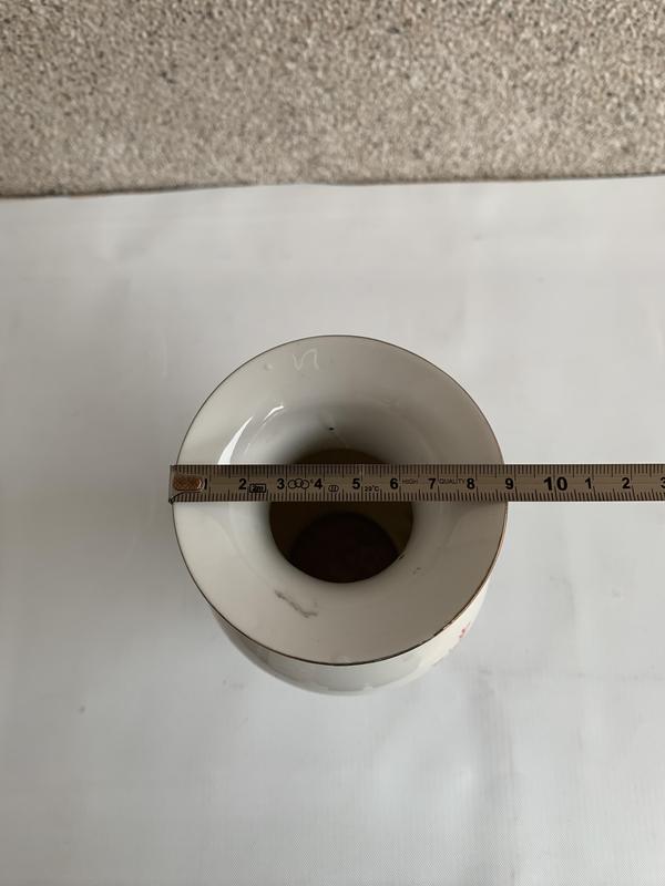 古玩陶瓷出口創匯期花鳥紋彩瓷觀音瓶拍賣,當前價格298元