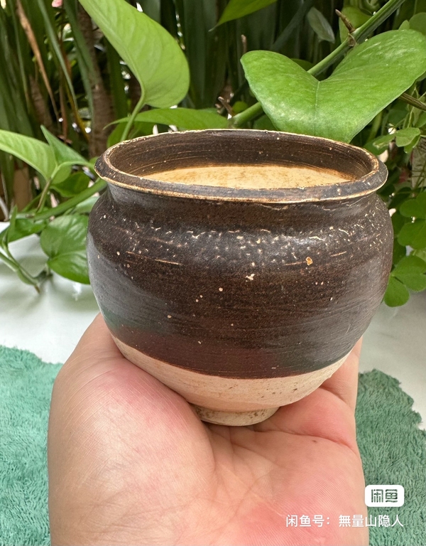 古玩陶瓷吉州窯褐釉琴爐拍賣,當(dāng)前價(jià)格850元