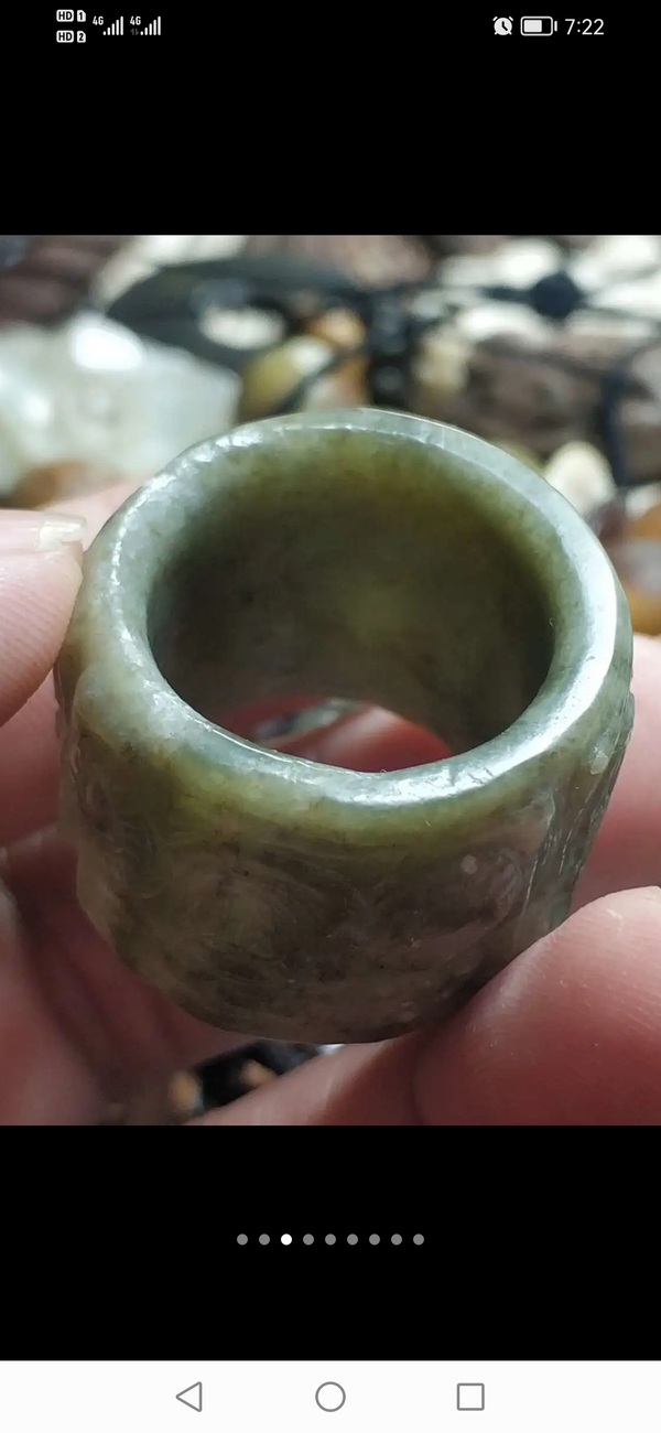 古玩玉器創(chuàng)匯獨山玉扳指拍賣,當(dāng)前價格299元