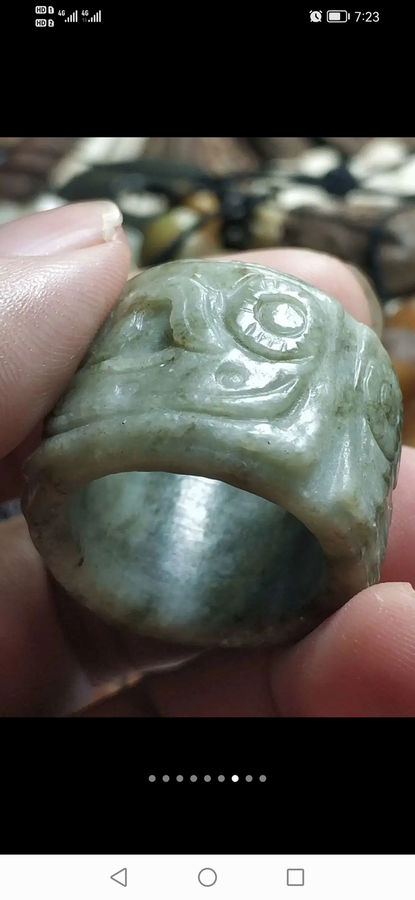 古玩玉器創(chuàng)匯獨山玉扳指拍賣,當(dāng)前價格299元