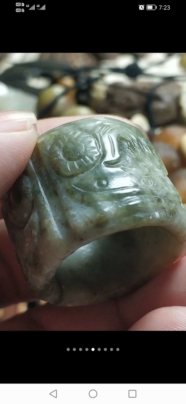 古玩玉器創(chuàng)匯獨山玉扳指拍賣,當(dāng)前價格299元
