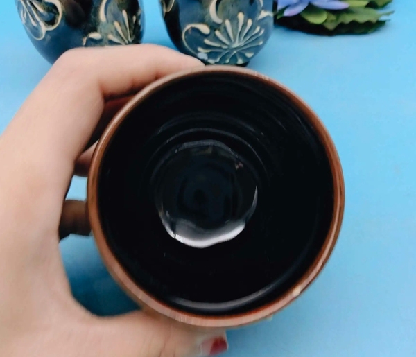 古玩陶瓷八十年代烏金釉杯拍賣,當(dāng)前價(jià)格220元