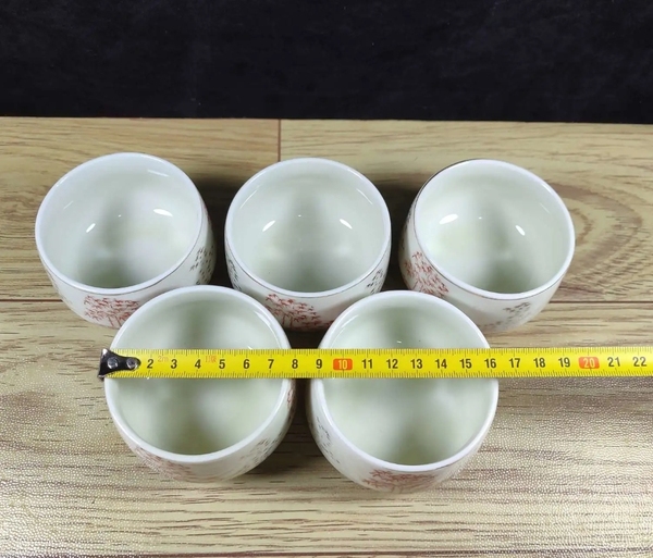 古玩陶瓷六十至八十年代竹紋杯拍賣,當前價格260元