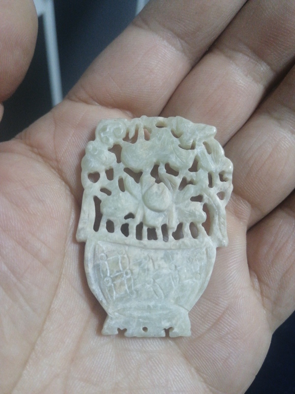古玩玉器民國創匯 鏤空提籃佩拍賣,當前價格299元