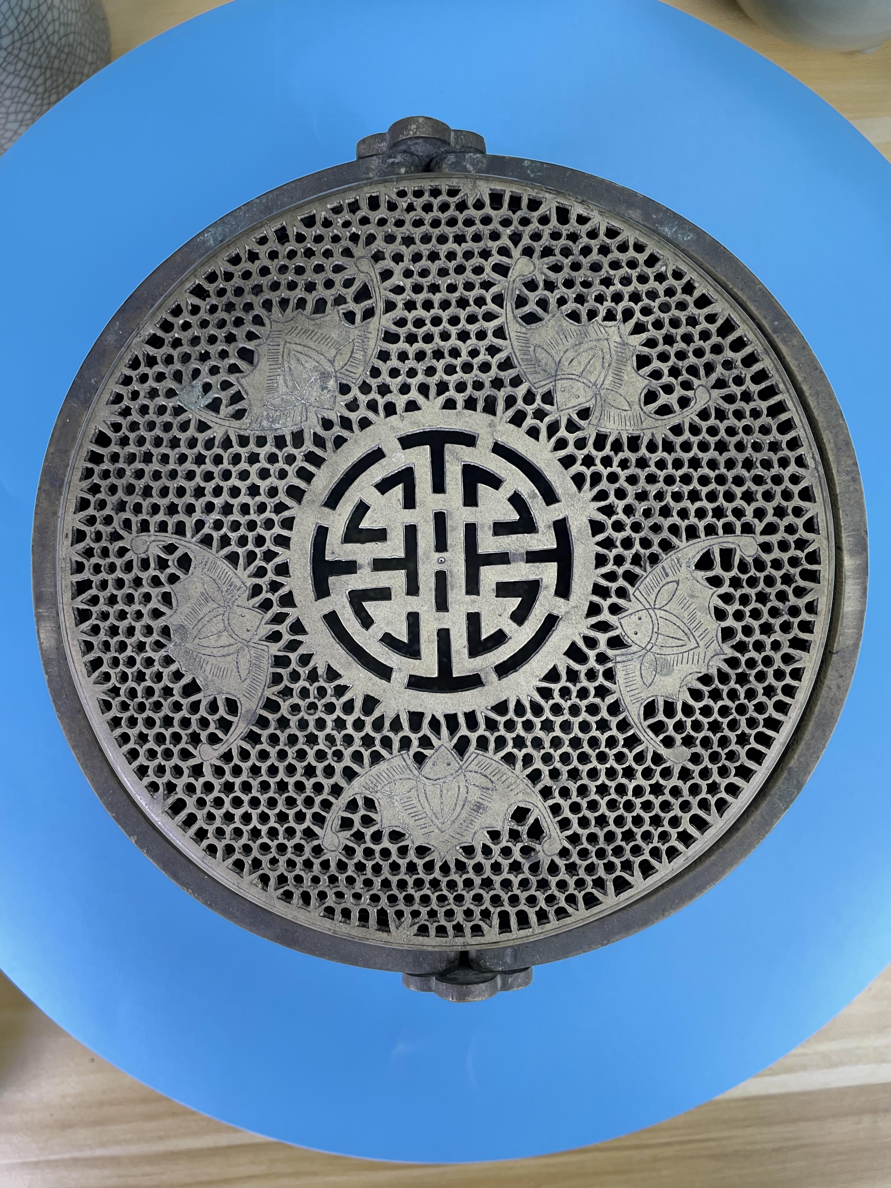 唐銅製 金工細工『馬に仙人乗ったり』香炉 茶道具☆古銅 香道具 置物