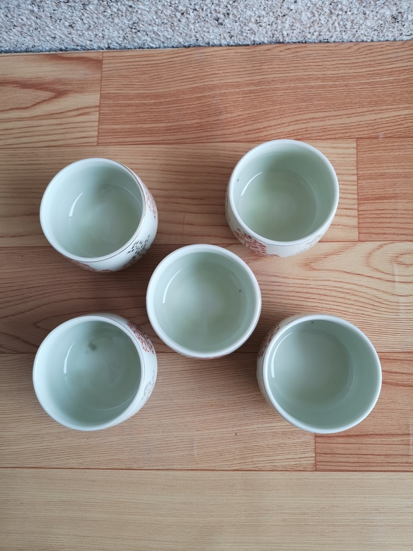 古玩陶瓷六十至八十年代竹紋杯拍賣,當前價格260元