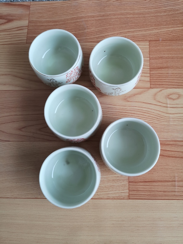古玩陶瓷六十至八十年代竹紋杯拍賣,當前價格260元