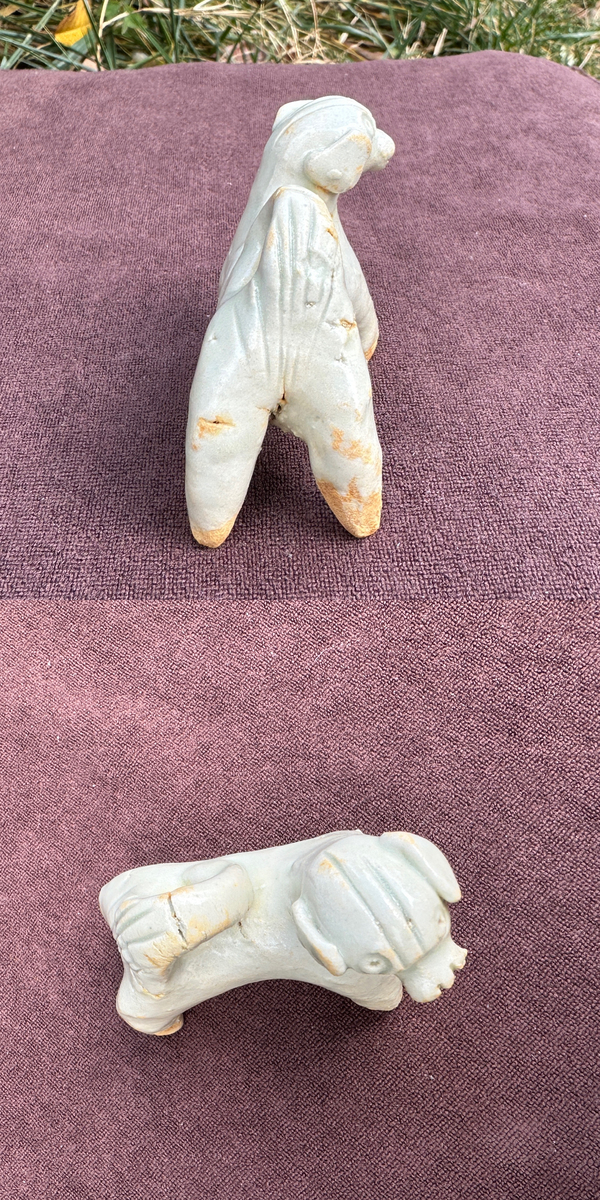 古玩陶瓷將樂窯青白釉生肖瓷塑拍賣,當(dāng)前價格2800元