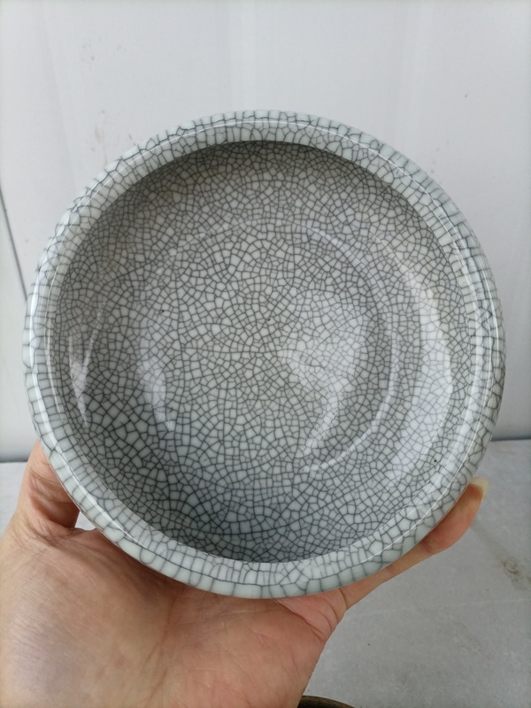 古玩陶瓷六十至八十年代哥釉洗拍賣,當前價格260元