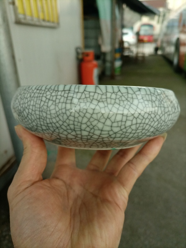 古玩陶瓷六十至八十年代哥釉洗拍賣,當前價格260元