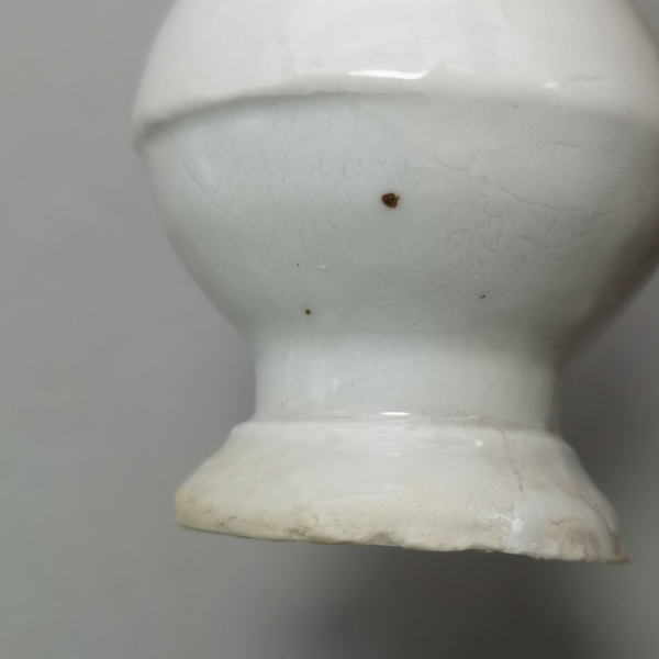 古玩陶瓷清早期白釉玉壺春瓶拍賣,當前價格550元