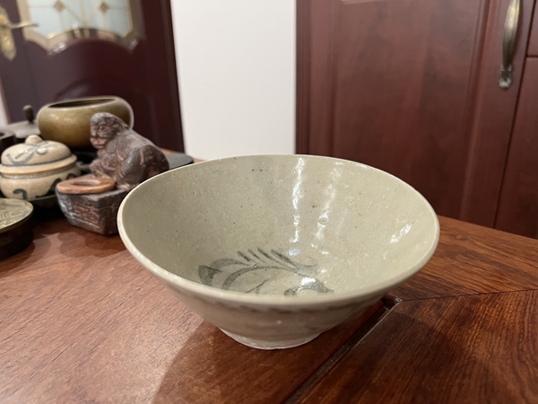 古玩陶瓷明代晚期青花碗拍賣,當前價格299元
