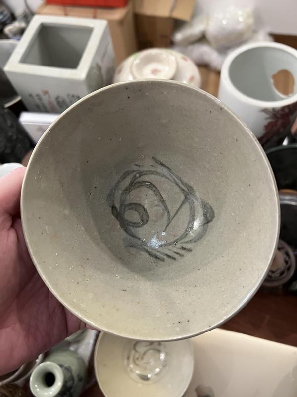 古玩陶瓷明代晚期青花碗拍賣,當前價格299元