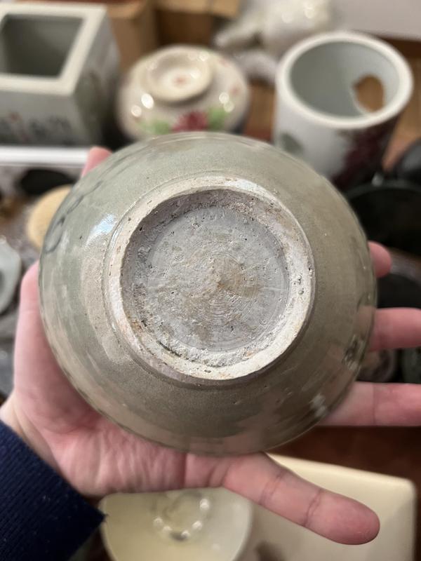 古玩陶瓷明代晚期青花碗拍賣,當前價格299元