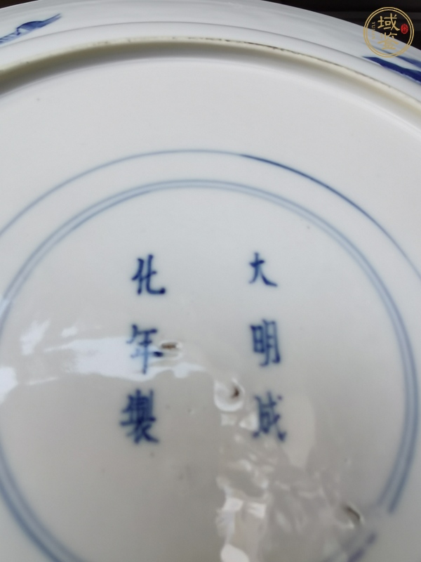 古玩陶瓷青花人物盤真品鑒賞圖