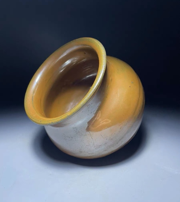 古玩陶瓷明代?紫金釉渣斗拍賣,當前價格2800元