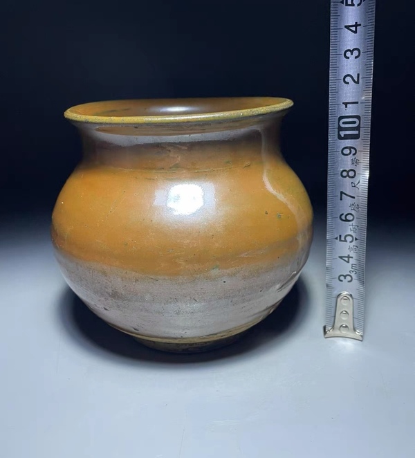 古玩陶瓷明代?紫金釉渣斗拍賣,當前價格2800元