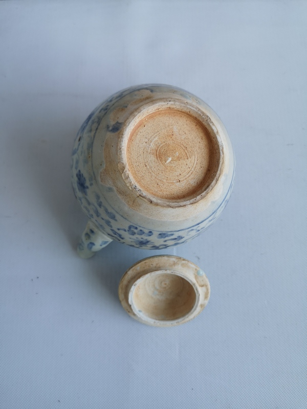 古玩陶瓷明末清初青花執(zhí)壺拍賣,當前價格1800元