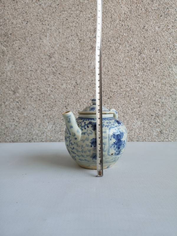 古玩陶瓷明末清初青花執(zhí)壺拍賣,當前價格1800元