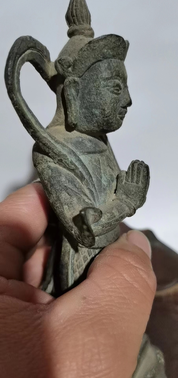 古玩铜器铜韦陀像拍卖，当前价格888元
