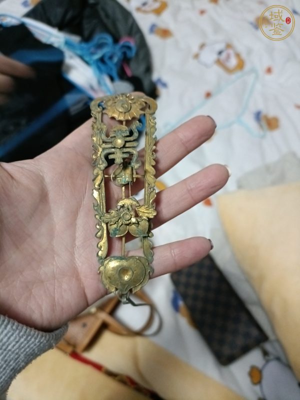古玩杂项鎏金帽饰真品鉴赏图