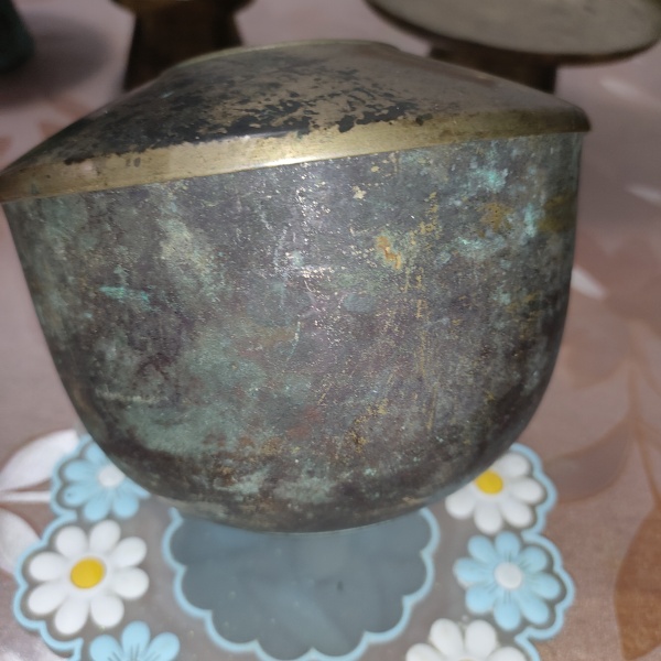 古玩铜器清晚期铜钵拍卖，当前价格500元