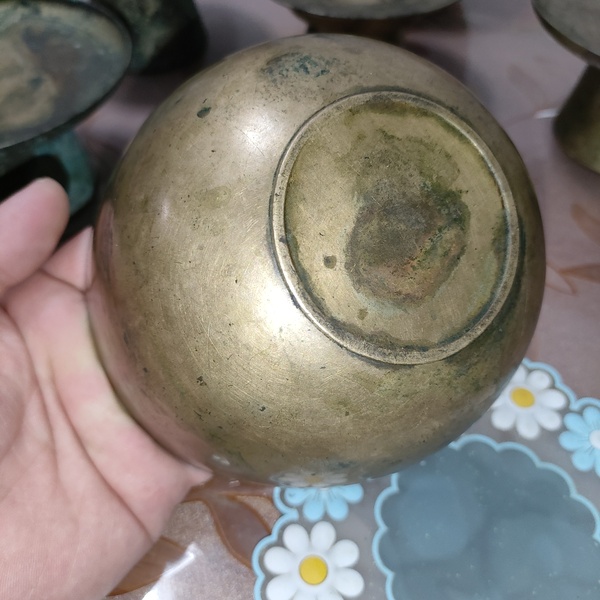古玩銅器清晚，銅缽拍賣，當前價格388元