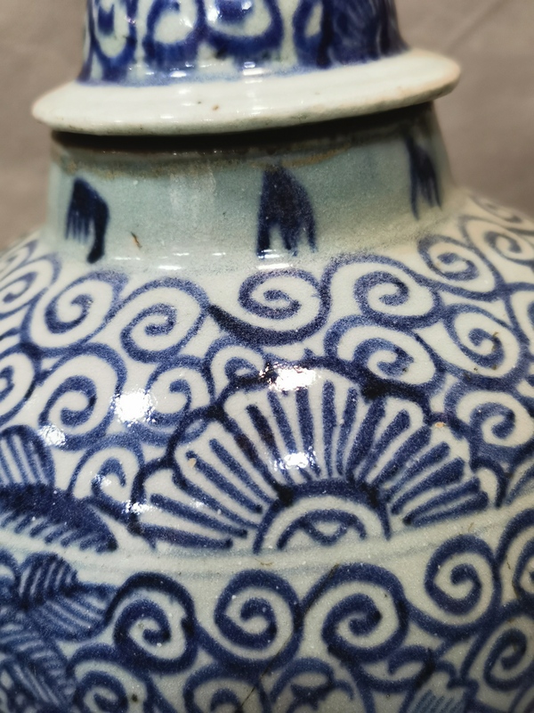 古玩陶瓷青花罐拍賣,當前價格9000元