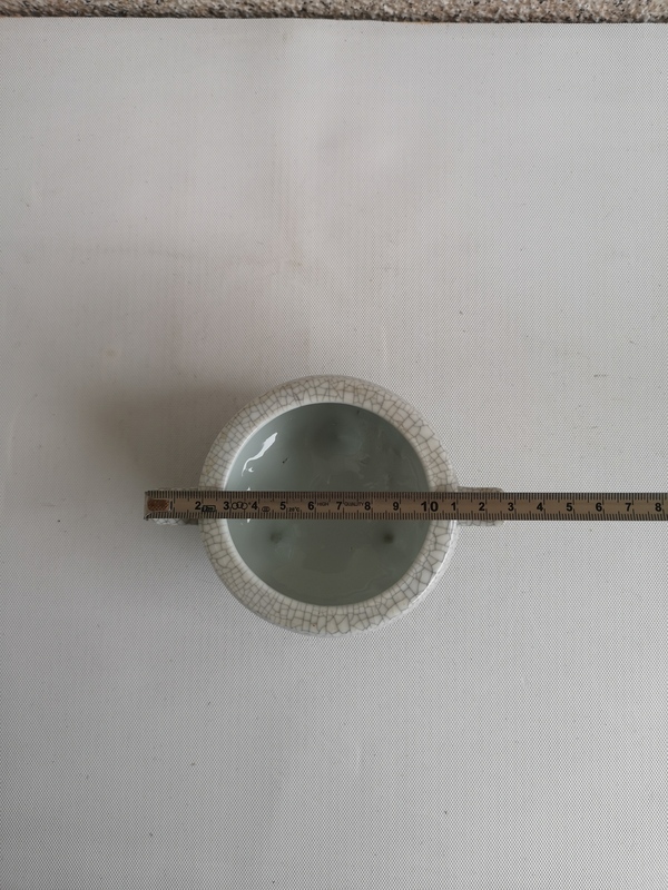古玩陶瓷六十至八十年代哥釉香爐拍賣,當前價格398元