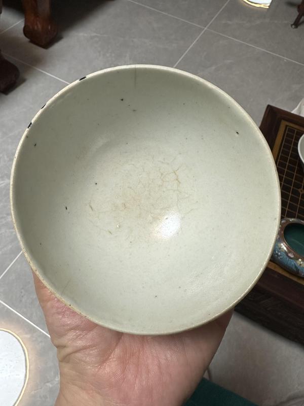 古玩陶瓷明末清初花卉紋青花碗拍賣,當前價格1000元