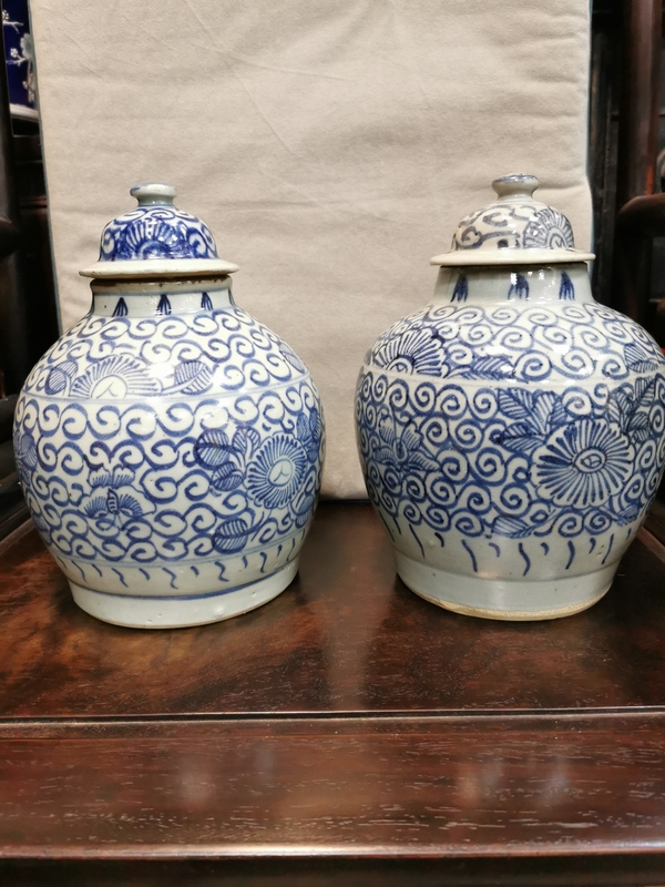 古玩陶瓷青花罐拍賣,當前價格9000元