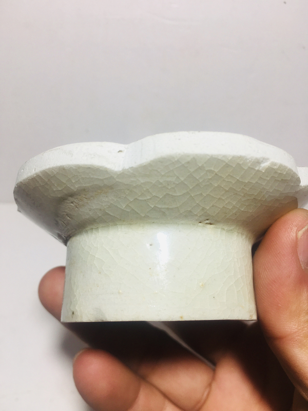 古玩陶瓷宋代影青高足花口盞托拍賣,當前價格128元