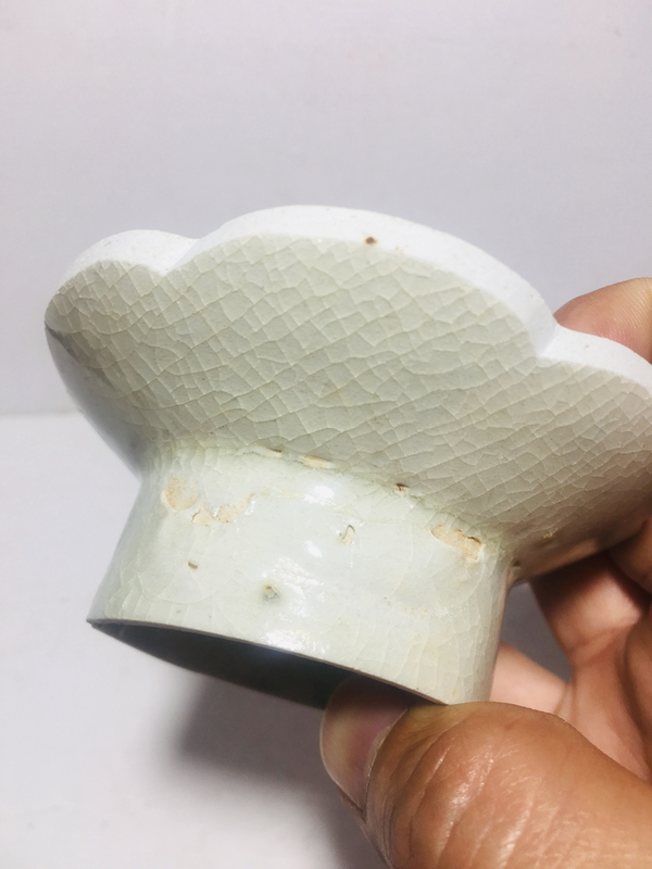 古玩陶瓷宋代影青高足花口盞托拍賣,當前價格128元