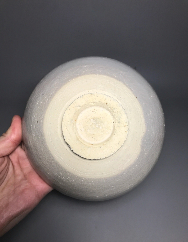 古玩陶瓷精品內刻壽字花瓣影青釉大碗拍賣,當前價格3888元