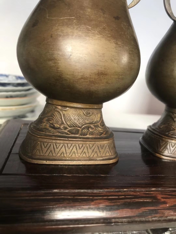 古玩銅器仿古瓶拍賣,當前價格15000元