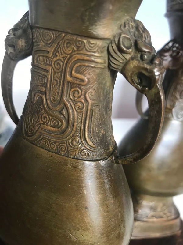 古玩銅器仿古瓶拍賣,當前價格15000元