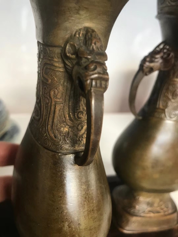 古玩銅器仿古瓶拍賣,當前價格15000元