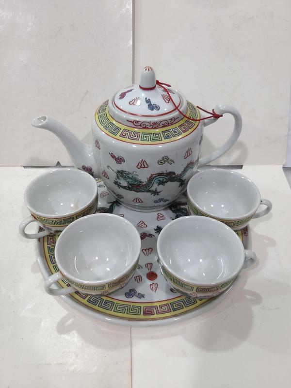 古玩陶瓷出口創匯期龍紋茶器拍賣,當前價格520元