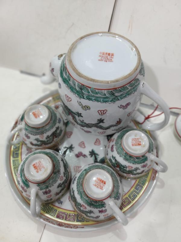 古玩陶瓷出口創匯期龍紋茶器拍賣,當前價格520元