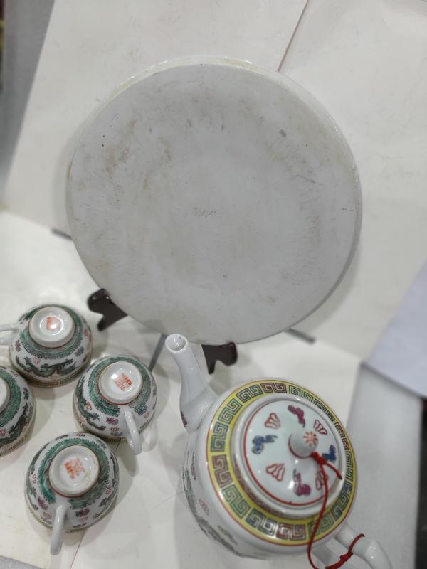 古玩陶瓷出口創匯期龍紋茶器拍賣,當前價格520元