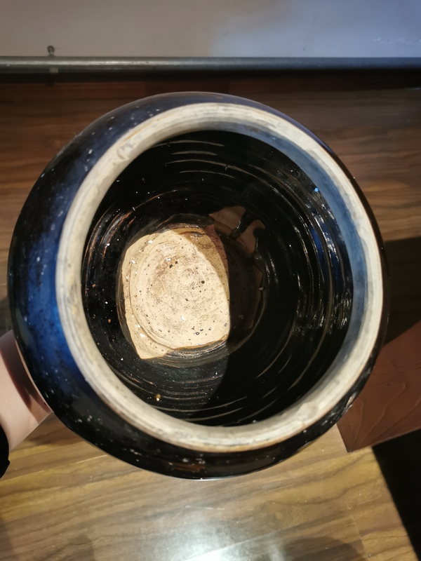 古玩陶瓷元代?磁州窯黑釉大罐拍賣,當前價格1999元